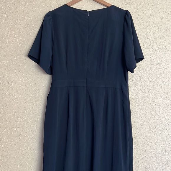 ALEX MARIE embroidered navy blue dress - Picture 10 of 11